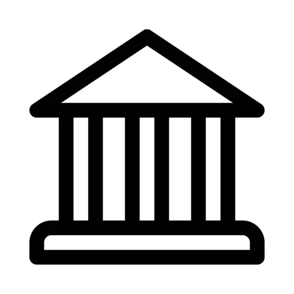 Bâtiment Banque Isolée Fond Fermer — Image vectorielle