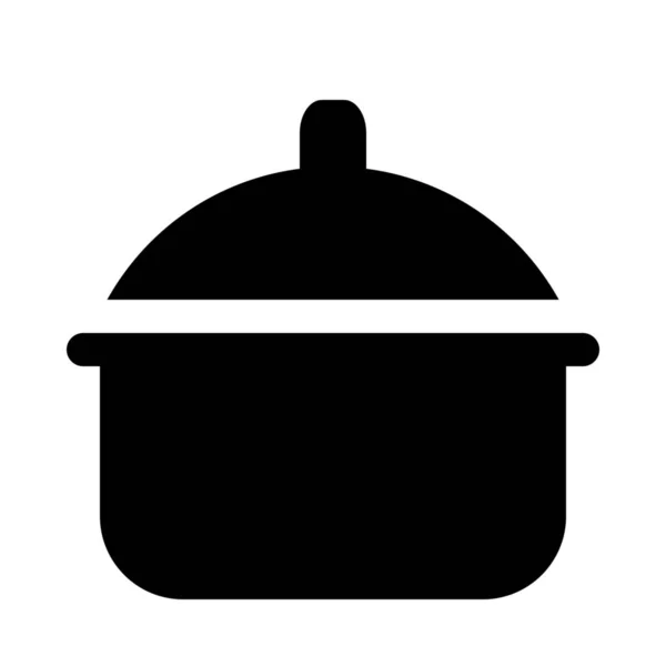 Cooking Pot Background Close Isolated — Stock Vector