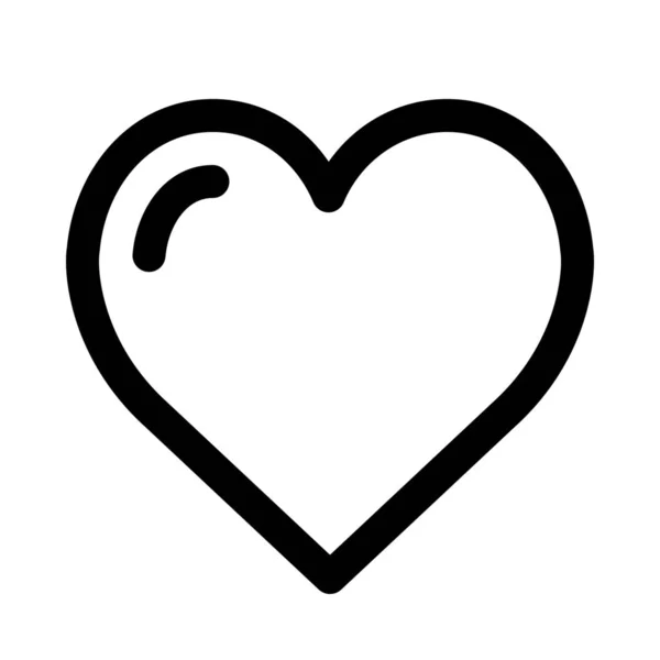Serca Symbol Miłości Tło Białym Tle — Wektor stockowy