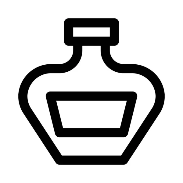 Botella Tinta Aislada Sobre Fondo Blanco Cerca Aislado — Archivo Imágenes Vectoriales