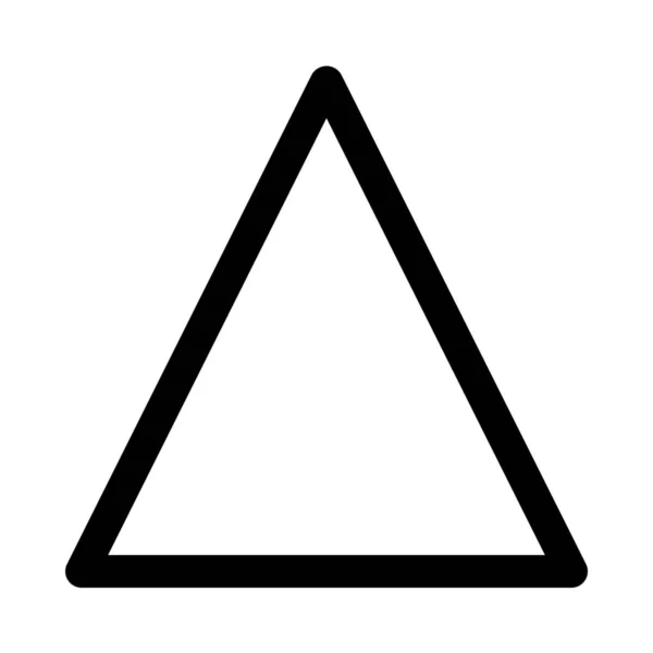 Triângulo Forma Polígonoisolar Fundo Close — Vetor de Stock