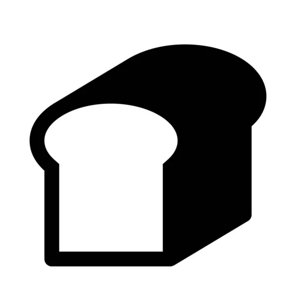 Хлеб Буханка Изолированный Фон Близко — стоковый вектор