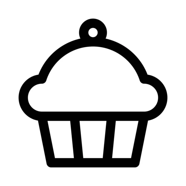 Cupcake Hintergrund Nahaufnahme Isoliert — Stockvektor