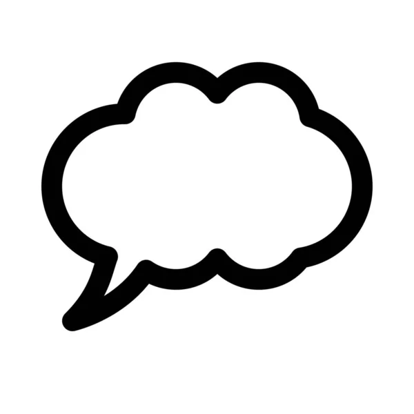 Cloud Forme Chat Bulle Fond Fermer Isolé — Image vectorielle