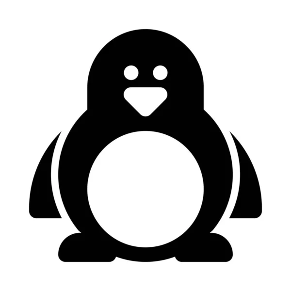 Pingüino Fondo Aves Acuáticas Sin Vuelo Cerca — Vector de stock