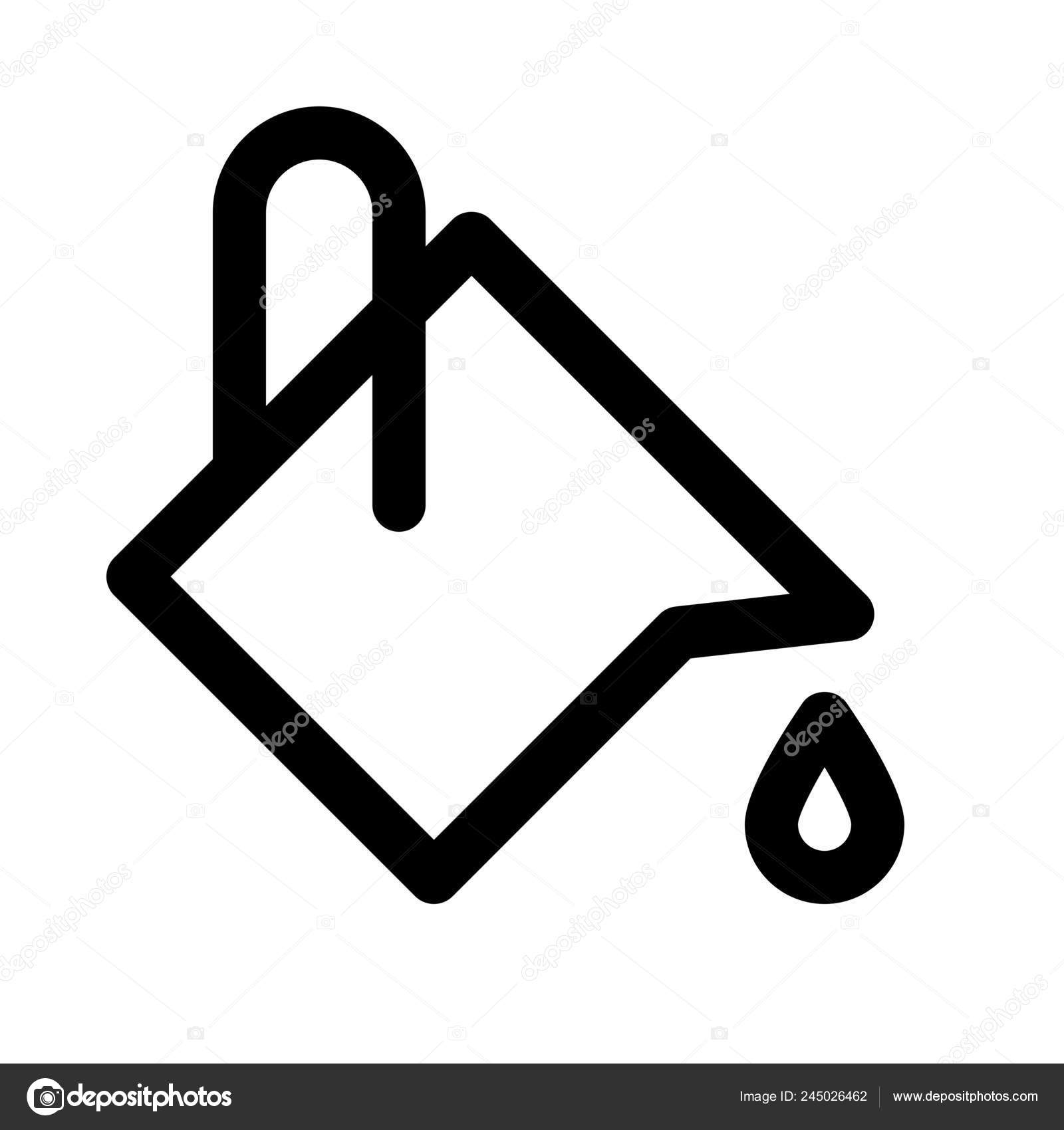 Paint Bucket Fill Color Background Close Isolated Stock Vector by