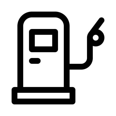 benzin istasyonu beyaz arka plan üzerinde izole izole kapatmak