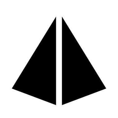 pentagonal piramit şekli arka plan yakın çekim