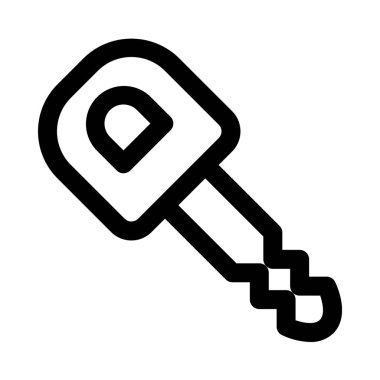 Arabanın anahtarını yakın kadar izole beyaz arka plan üzerinde izole