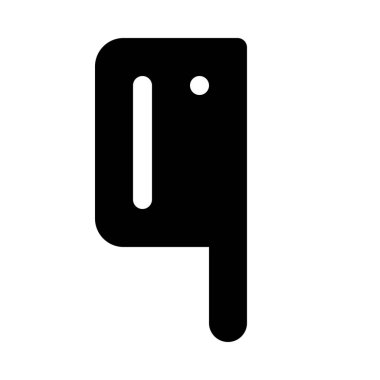 kasap bıçağı arka izole kapatmak