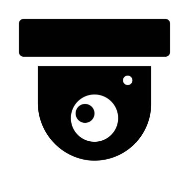 Dome güvenlik kamera arka plan yakın çekim