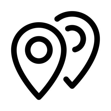 Navigasyon harita iğne arka izole kapatmak