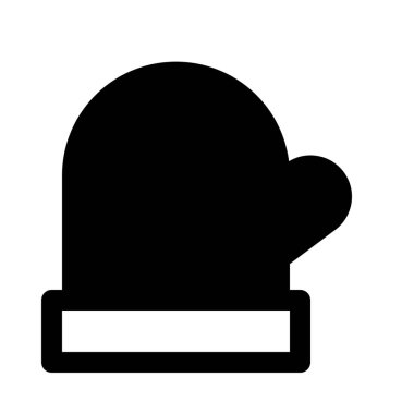 Yalıtılmış fırın eldiveni arka izole kapatmak