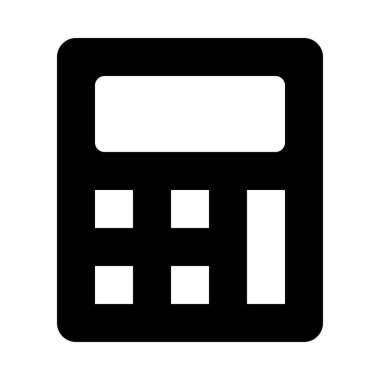 Dijital muhasebe hesap makinesi arka izole kapatmak