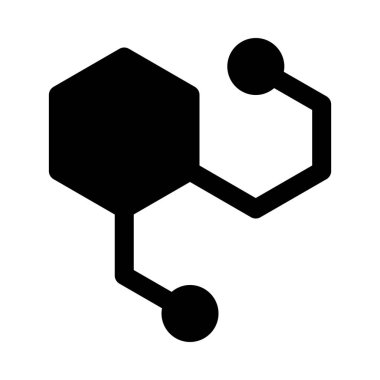Atomun nükleer yapısı izole arka plan yakın çekim