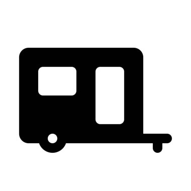 yakın kadar izole kamp karavan arka plan