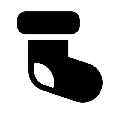 Boş Noel çorap arka izole kapatmak