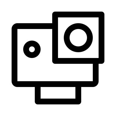 Dijital eylem izole kamera arka plan yakın çekim