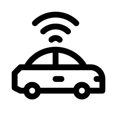 izole özerk Sürücüsüz araç arka plan yakın çekim