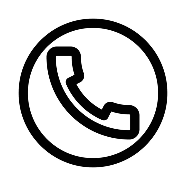 Telefoongesprek Symbool Achtergrond Close Geïsoleerd — Stockvector