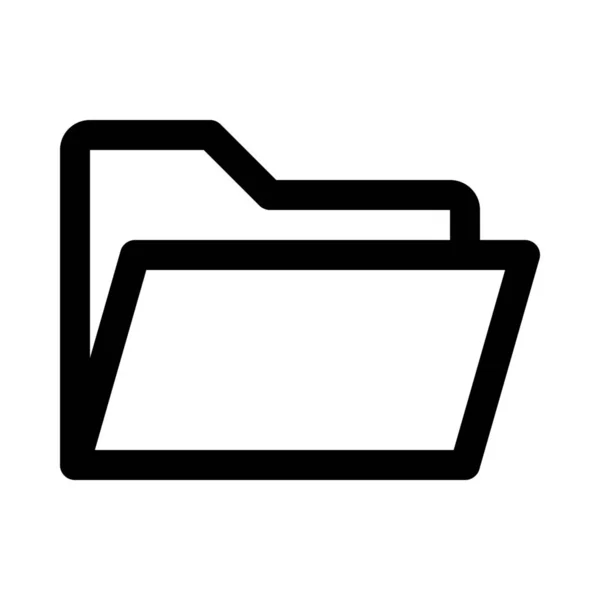 Buka Berkas Latar Belakang Folder Yang Terisolasi - Stok Vektor