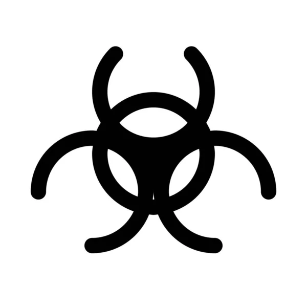 Hazardous Toxic Symbolisolate Background Close — Stock Vector