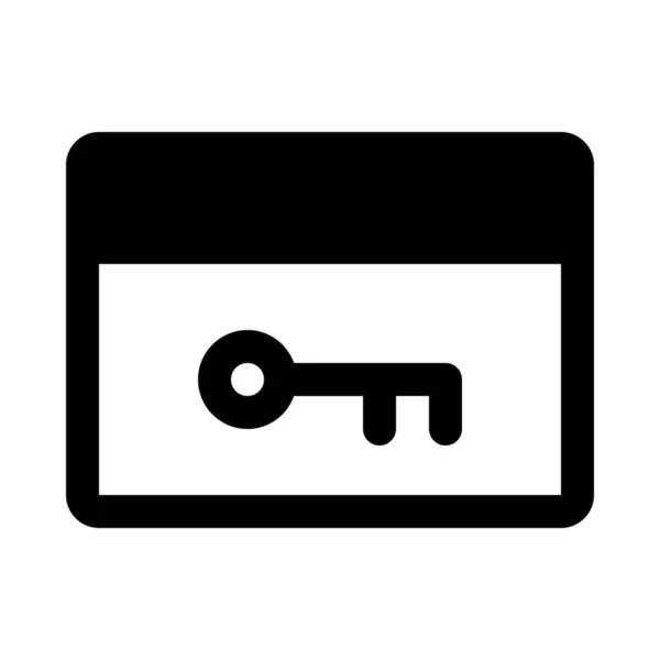 Camera Albergo Key Card Sfondo Vicino Isolato — Vettoriale Stock
