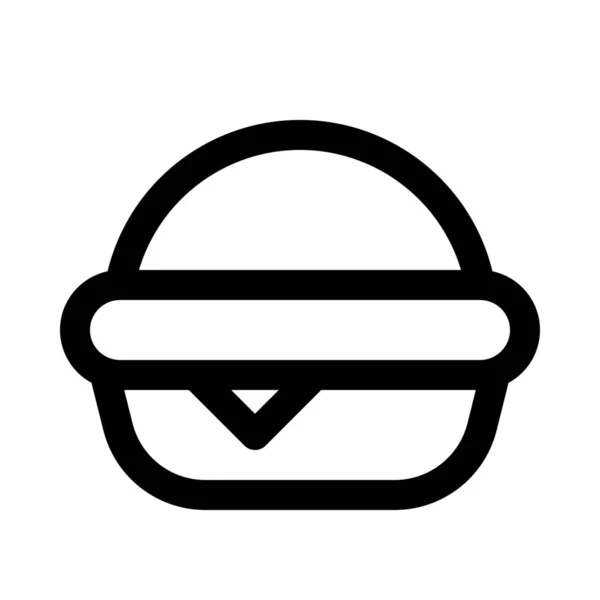 Burger Arka Izole Kapatmak — Stok Vektör