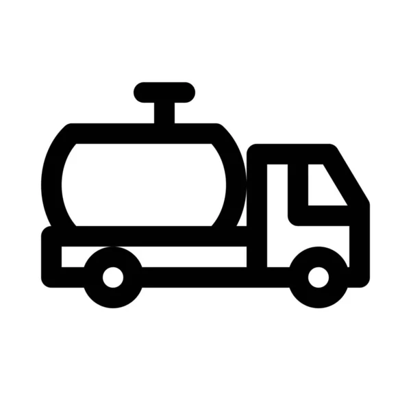 Газовий Бак Вантажівка Фон Крупним Планом Ізольовані — стоковий вектор