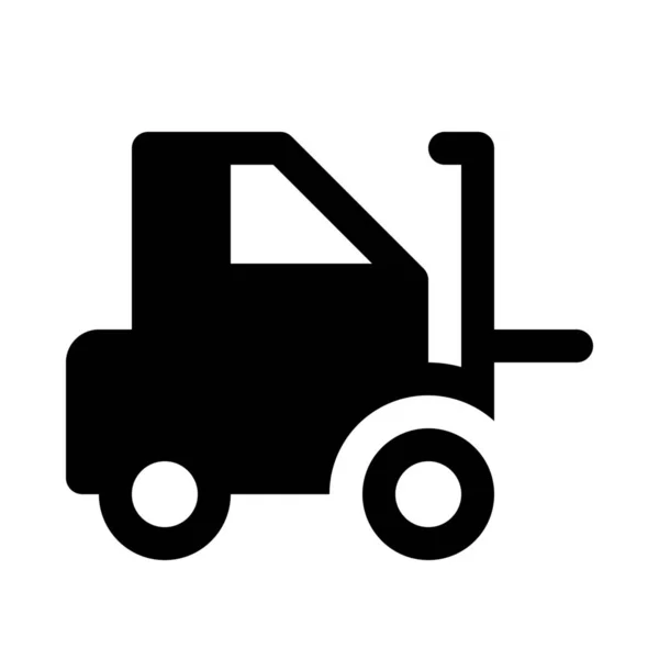 Forklift Icon Isolated Background Close Isolated — Stock Vector