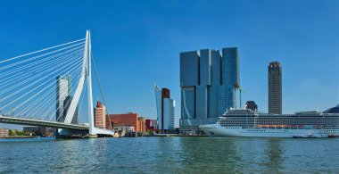 Rotterdam cityscape, Netherlands clipart