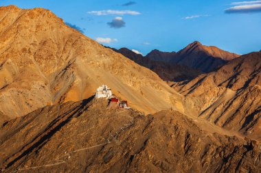 Tsemo zafer Fort, Namgyal Tsemo Gompa. Leh, Ladakh, Jammu bir