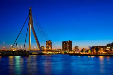 Erasmus Bridge, Rotterdam, Netherlands clipart
