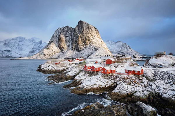 ノルウェーのロフテン島にあるハムニー漁村 — ストック写真