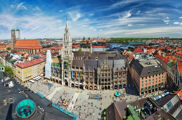 Luchtfoto van München, Duitsland — Stockfoto