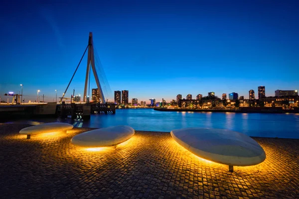 Erasmusbrug, Rotterdam, Nederland — Stockfoto