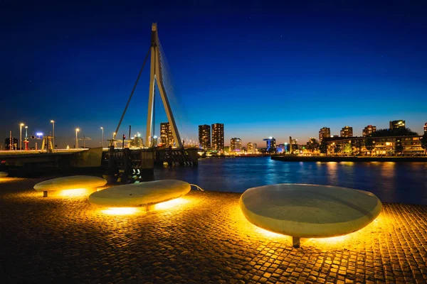 Erasmus Bridge, Rotterdam, Pays-Bas — Photo