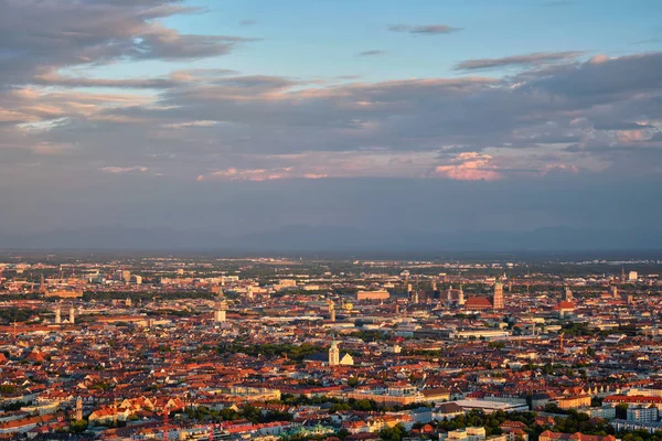 Aerial view of Munich. Munich, Bavaria, Germany — Stock Photo, Image