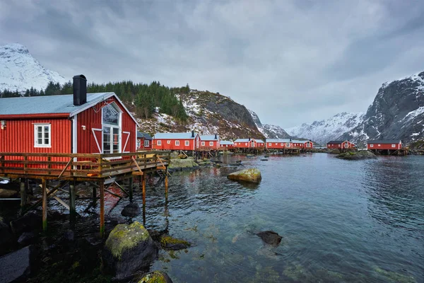 Nusfjord halászfalu Norvégiában — Stock Fotó