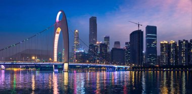  Guangzhou manzarası. Guangzhou, Çin