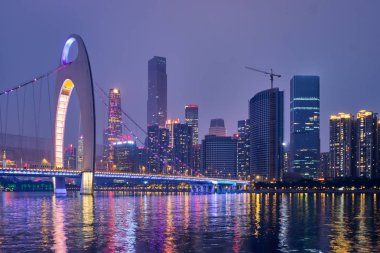  Guangzhou manzarası. Guangzhou, Çin