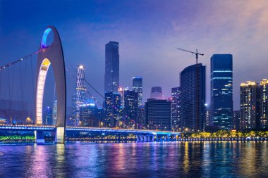 Guangzhou manzarası. Guangzhou, Çin