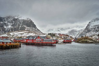 Bir köyün Lofoten Adaları, Norveç