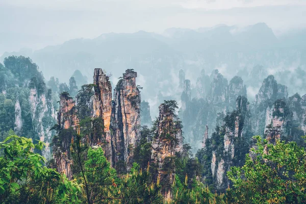 中国张家界山脉 — 图库照片