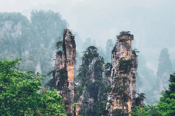 中国张家界山脉 — 图库照片