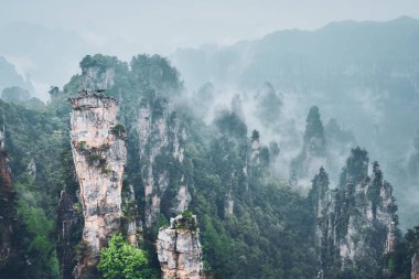 Zhangjiajie mountains, China clipart