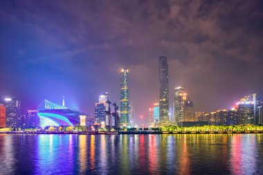 Guangzhou manzarası. Guangzhou, Çin