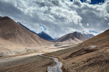 Road in Himalayas clipart