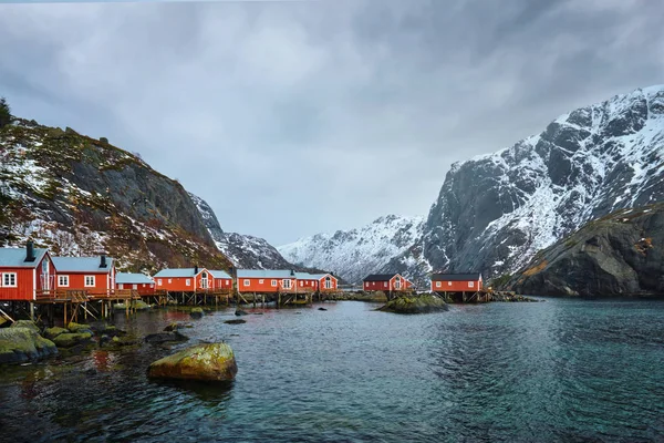 Nusfjord rybářská vesnice v Norsku — Stock fotografie