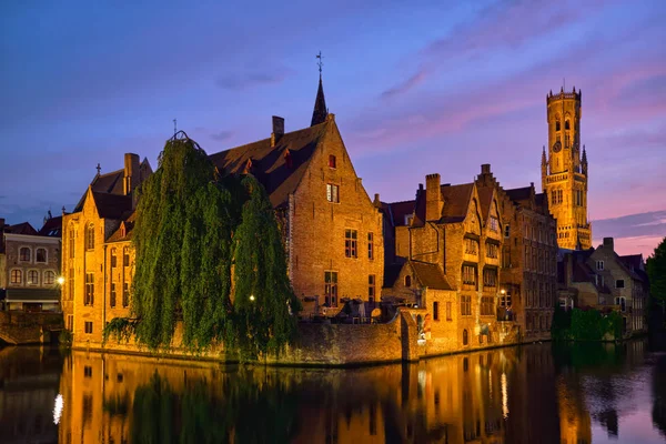 Vista famosa de Bruges, Bélgica — Fotografia de Stock